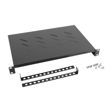 tavă fixă pentru dulap rack 19" 1u 483x300mm 25kg ak-1004