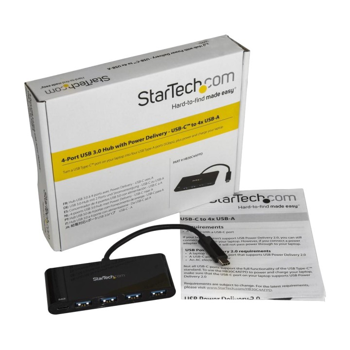 STARTECH.COM Hub USB-C vers 4 ports USB-A avec Power