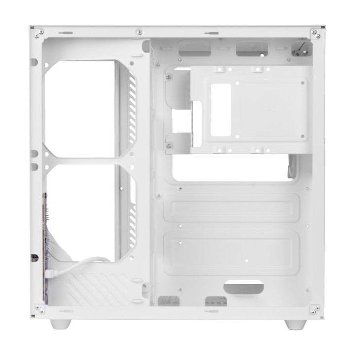 MARS GAMING Cube-PC-Gehäuse mit doppeltem Hartglas und