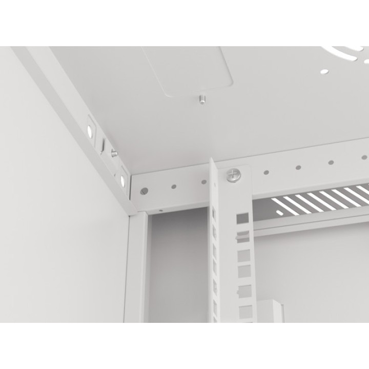 LANBERG Wall-mounted rack cabinet with glass door 19" 22U