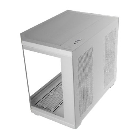 caixa per a pc compacta amb triple panell de vidre temperat mc-3tcore micro-atx
