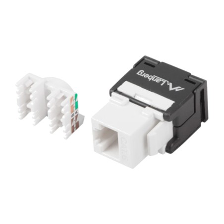 tool-free female keystone connector rj45 cat.6 utp 180º ksu6-2000