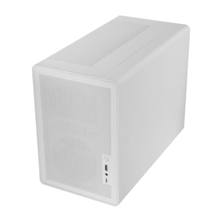 boîtier pc mini-tour avec façade en mesh, verre trempé et support pour alimentation sfx mc-xps micro-atx