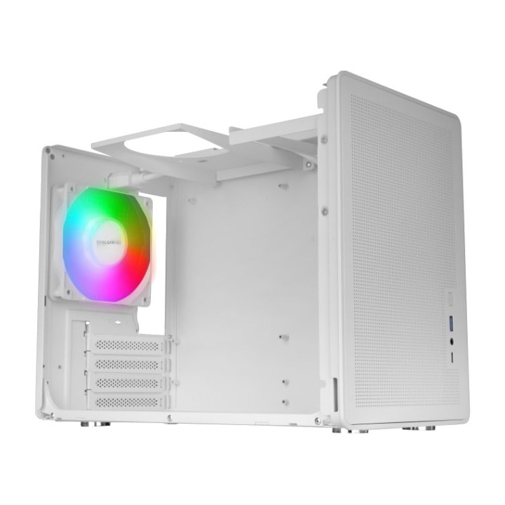 MARS GAMING Mini-tower PC case with mesh front panel,