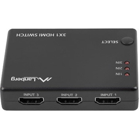 videoschalter mit 3 eingängen und fernbedienung hdmi-2.0b 4k60hz swv-hdmi-0003