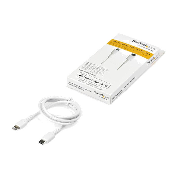 STARTECH.COM Kestävä aramidikaapeli USB-C - Lightning 1 M