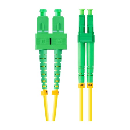 singlemode-duplex-lichtwellenleiter-patchkabel sc/apc-lc/apc g657a1 lszh 2 m fo-sala-sd11-0020-ye