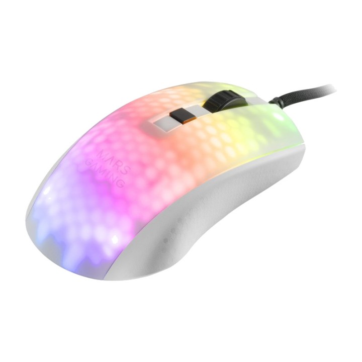 MARS GAMING Ultralight translucent mouse with RGB lighting