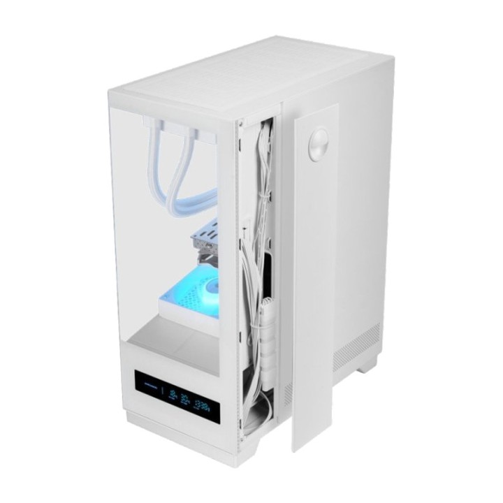 MARS GAMING Θήκη PC semi-tower με οθόνη LCD και σκληρυμένο