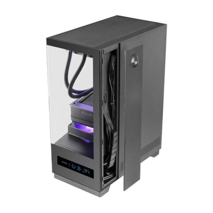 MARS GAMING Caja para PC semitorre con pantalla LCD y