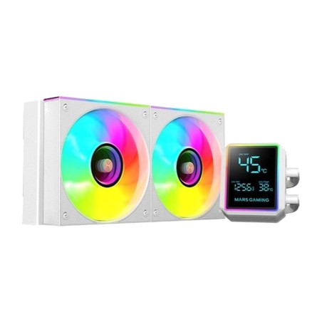 aio-flüssigkeitskühlung für die cpu mit lcd-display und argb-beleuchtung ml-lcdpro240 2x120mm