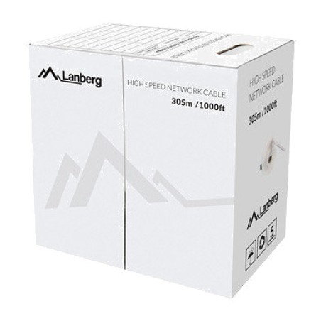 rolle mit starrem ethernet-kabel aus reinem kupfer für die installation cat6 u/utp awg23 305 m lcu6-12cu