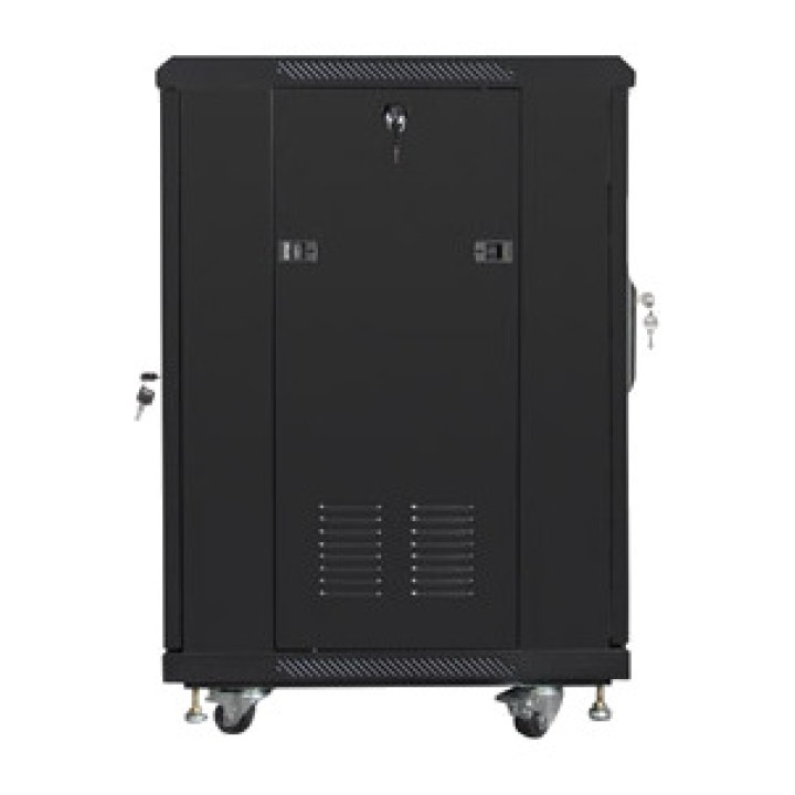 LANBERG Armario rack de suelo con puerta acristalada 19" 15U