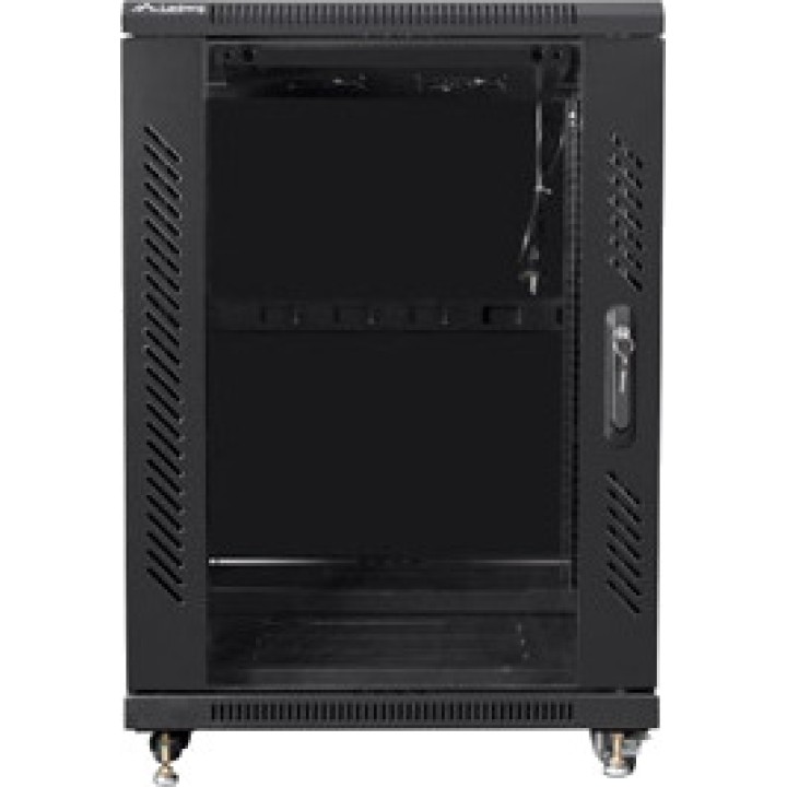 LANBERG Armario rack de suelo con puerta acristalada 19" 15U