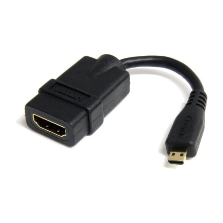 micro hdmi-adapter hane till standardhona med kabel 4k hdadfm5in