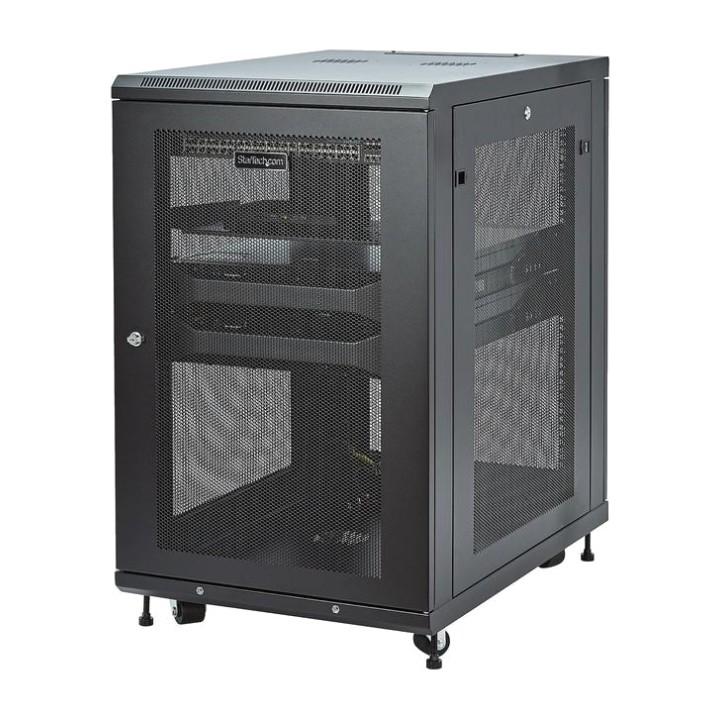 STARTECH.COM Serverschrank mit 4 Pfosten und einstellbarer