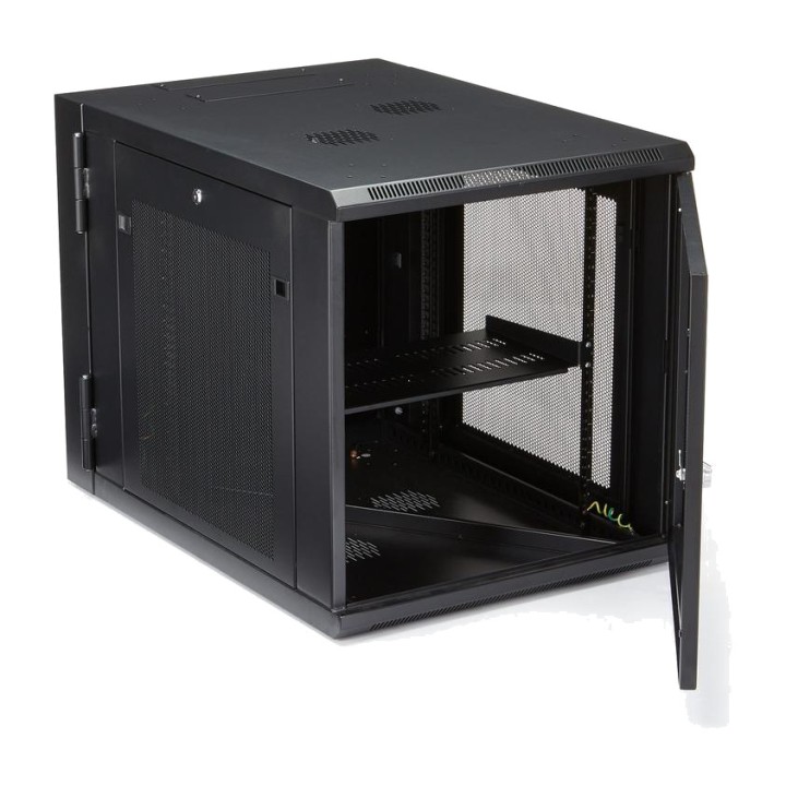 STARTECH.COM Armario rack de pared profundo con 4 columnas y estante 12U 19" 32" RK1232WALHM DSP0000040402