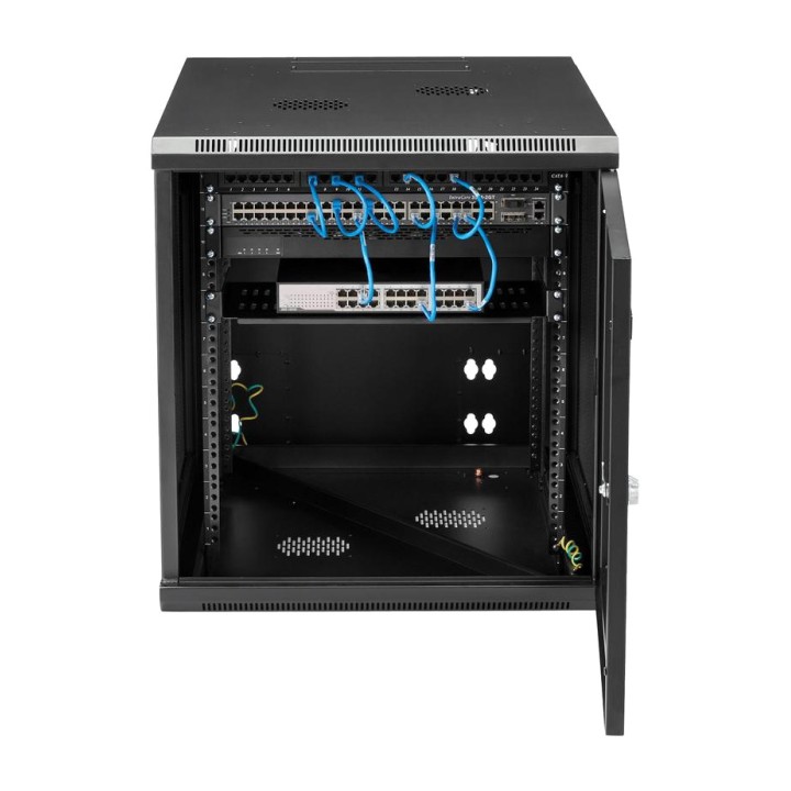 STARTECH.COM Deep wall-mounted rack cabinet with 4 columns
