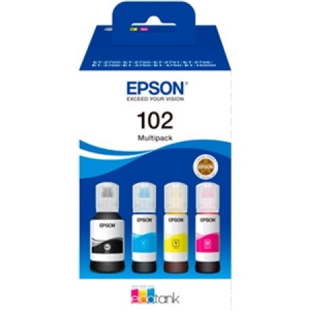 ink bottle pack 102-ecotank c13t03r640 4 uds