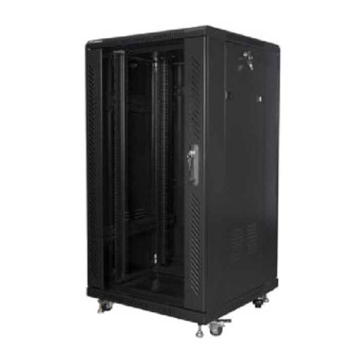 LANBERG Armario rack de suelo con puerta acristalada 19" 22U 600X600MM FF01-6622-12B DSP0000002744