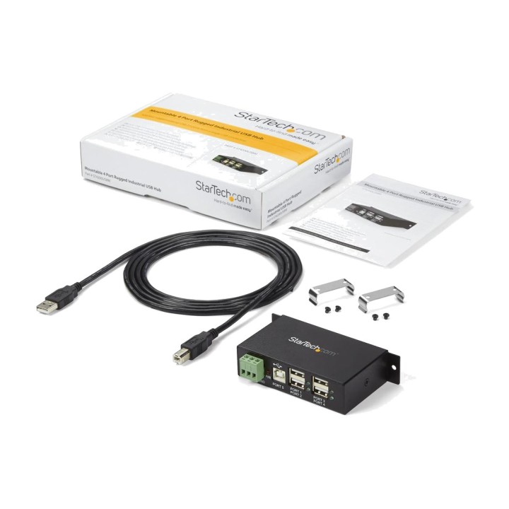 STARTECH.COM Hub USB industriel métallique à 4 ports avec