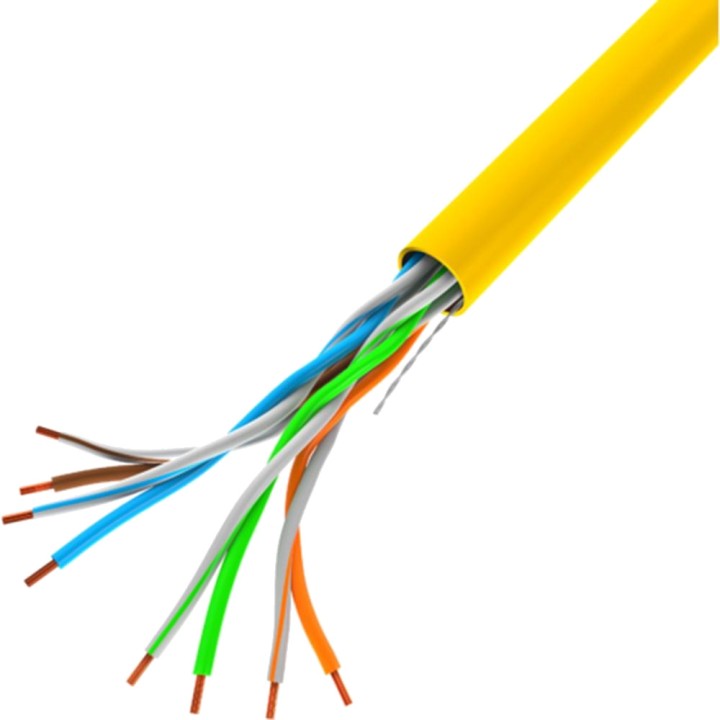 LANBERG Bobina de cable ethernet rígido para instalación U/UTP CCA AWG24 100MBPS 305 M LCU5-10CC DSP0000001474VAR