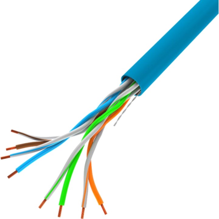 LANBERG Bobina de cable ethernet rígido para instalación U/UTP CCA AWG24 100MBPS 305 M LCU5-10CC DSP0000001474VAR