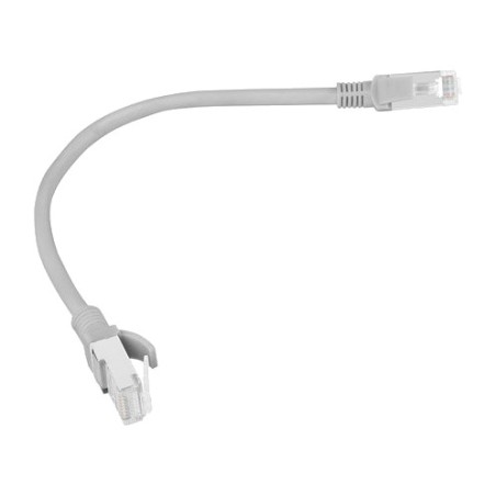 latiguillo de red sin apantallar con conectores rj45 cat6 u/utp cca 25 cm