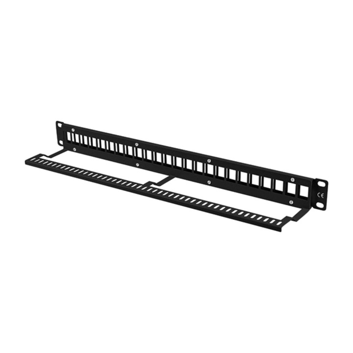 LANBERG 24-Port-Patchpanel für Keystone-Module 19" 1U