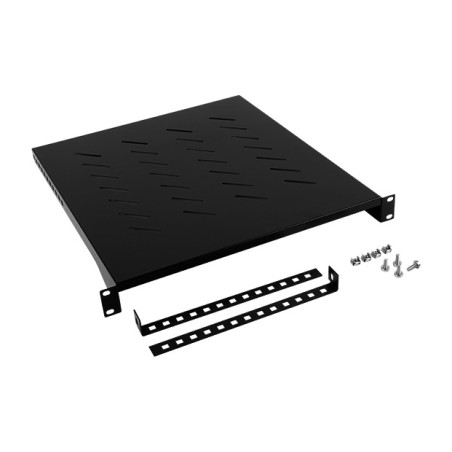 stała taca do szafy rack 19" 1u 483x500mm 25kg ak-1005-b
