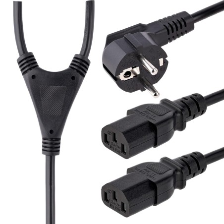 y-stromkabel schuko auf 2 × iec 2x-c13 2 m pxt101yeu2m