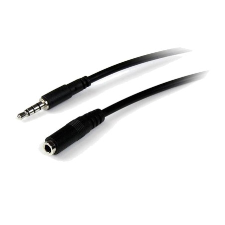 cable allargador minijack de 4 pins per a auriculars mascle a femella 3,5 mm 2 m muhsmf2m