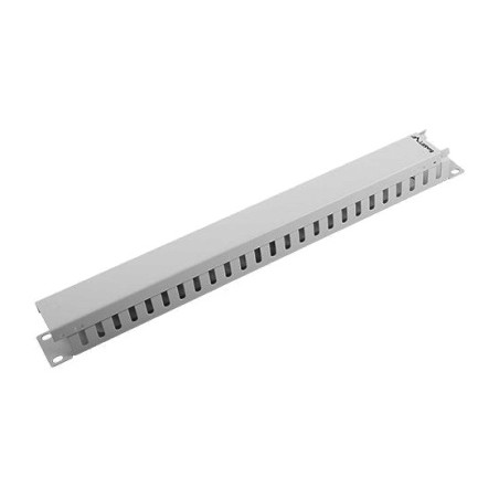 organizador de cables metálico tipo a para armario rack 19" 1u ak-1201