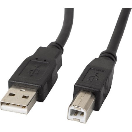 cable usb 2.0 para impresora con ferrita y conectores a-b macho 1 m ca-usba-11cc-0010-bk