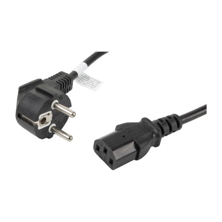 cable d'alimentació schuko per a ordinador i monitor cee-7/7 iec-c13 vde 180 cm ca-c13c-11cc-0018-bk
