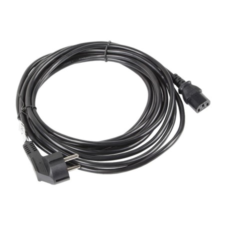 cablu de alimentare schuko pentru calculator și monitor cee-7/7 iec-c13 vde 10 m ca-c13c-11cc-0100-bk
