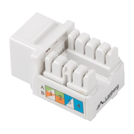 keystone-buchse zum auflegen rj45 cat.5e utp 90º ksu5-1090