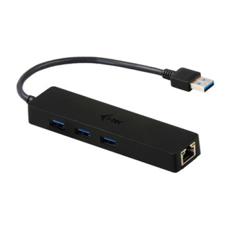 hub usb 3.0 sottile con 3 porte e adattatore di rete gigabit u3gl3slim
