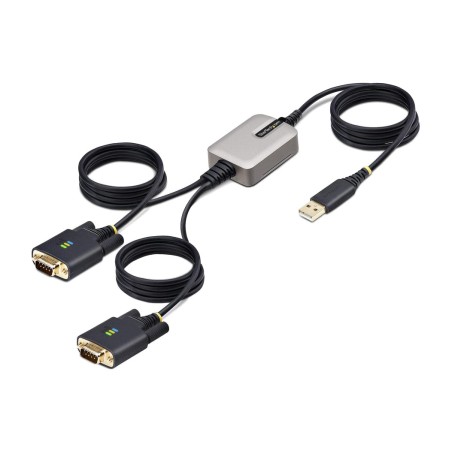 cable adaptador usb a 2 puertos serie rs232 db9 con chip ftdi 4 m 2p6ffcusb-serial