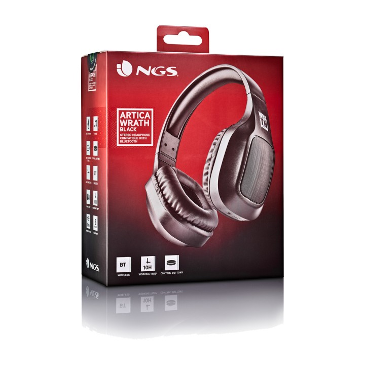 NGS Bluetooth 5.1 circumaural wireless headphones