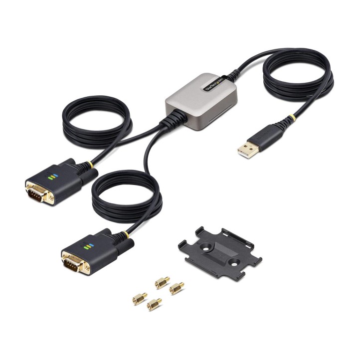 STARTECH.COM Cable adaptador USB a 2 ports sèrie RS232 DB9