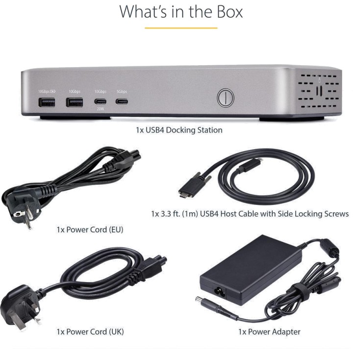 STARTECH.COM Station d’accueil USB4 10-en-1 pour ordinateur