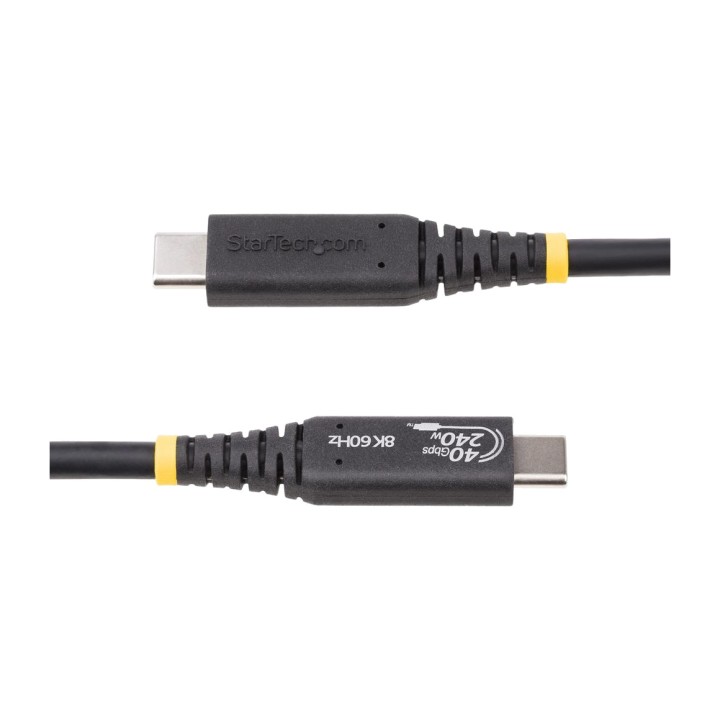 STARTECH.COM Cable USB-C de carga, datos y vídeo USB4 40GBPS PD 240W 8K 50 CM 50C-40G-USB4CABLE DSP0000039992