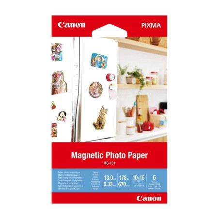 magnetic photo paper for inkjet printers mg-101 a6 10x15cm 5 uds