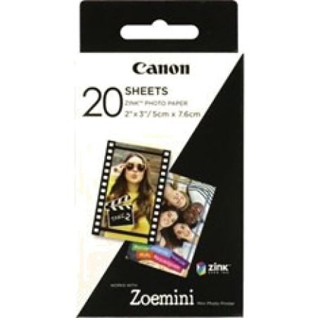 papel fotográfico adhesivo zink para impresora portátil zp-2030 20 uds