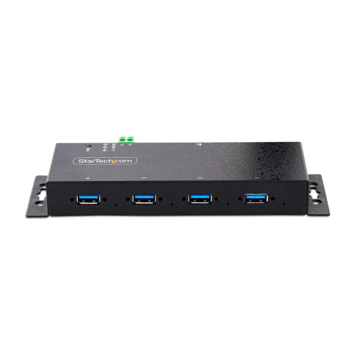 STARTECH.COM Hub USB industrial con 4 puertos, carcasa de