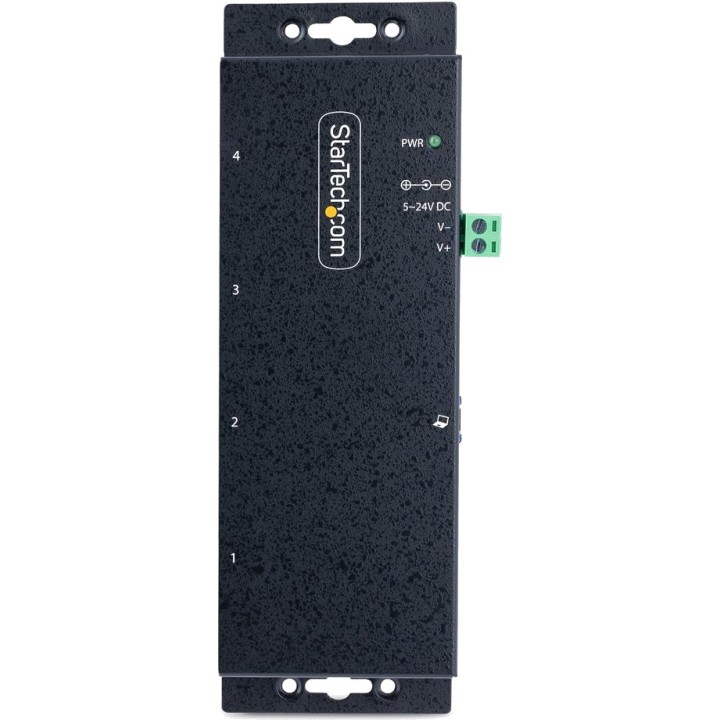 STARTECH.COM Hub USB industrial con 4 puertos, carcasa de