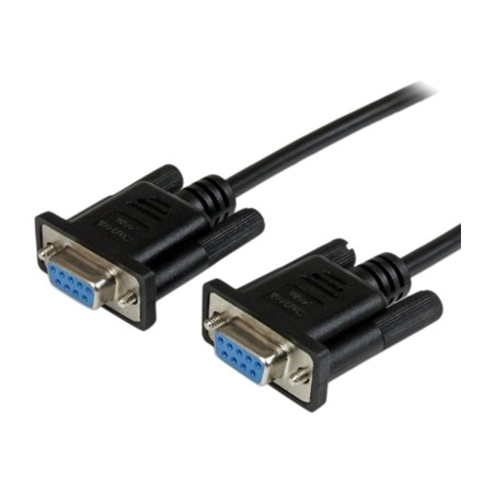 nulmodem-kabel rs232 db9 seriel med hunstik 1 m scnm9ff1mbk