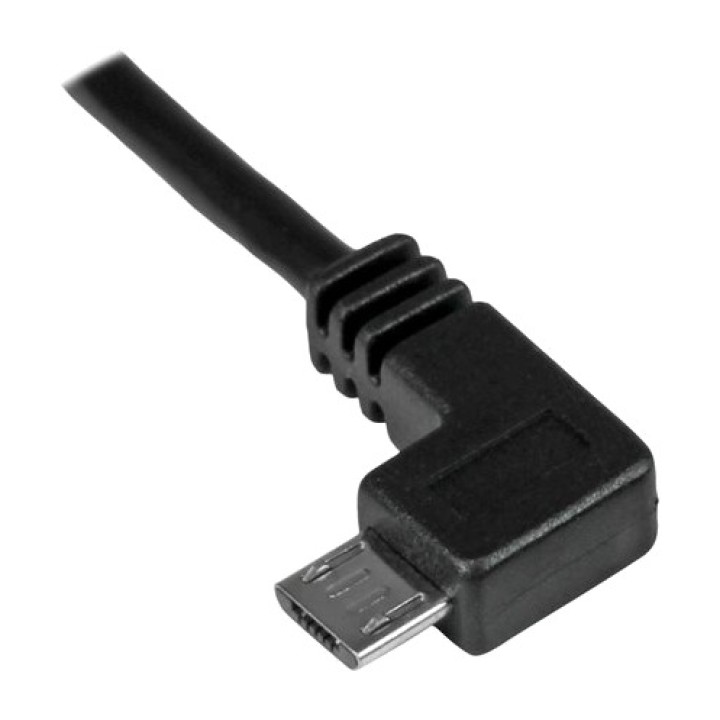 STARTECH.COM Kabel USB-A na micro USB-B, zalomený doleva 2.0