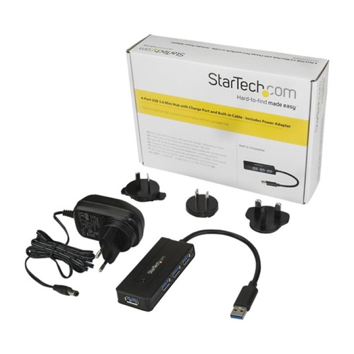 STARTECH.COM Hub USB portable à 4 ports avec alimentation en